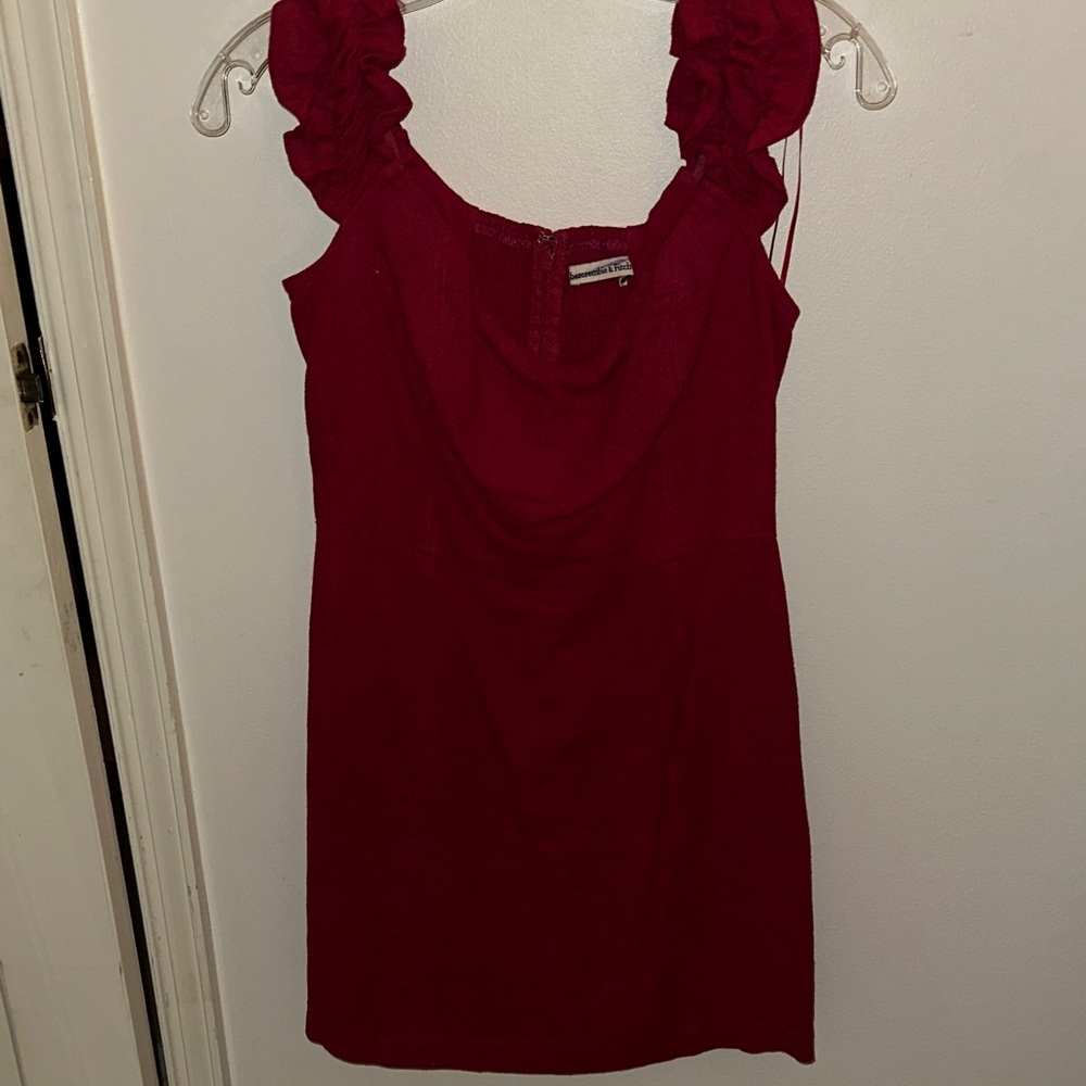 Abercrombie & Fitch Red Pink Mini Dress